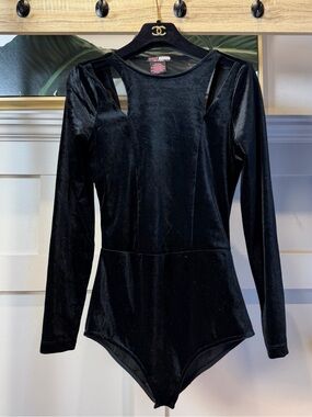 Black note Black Velvet Top M